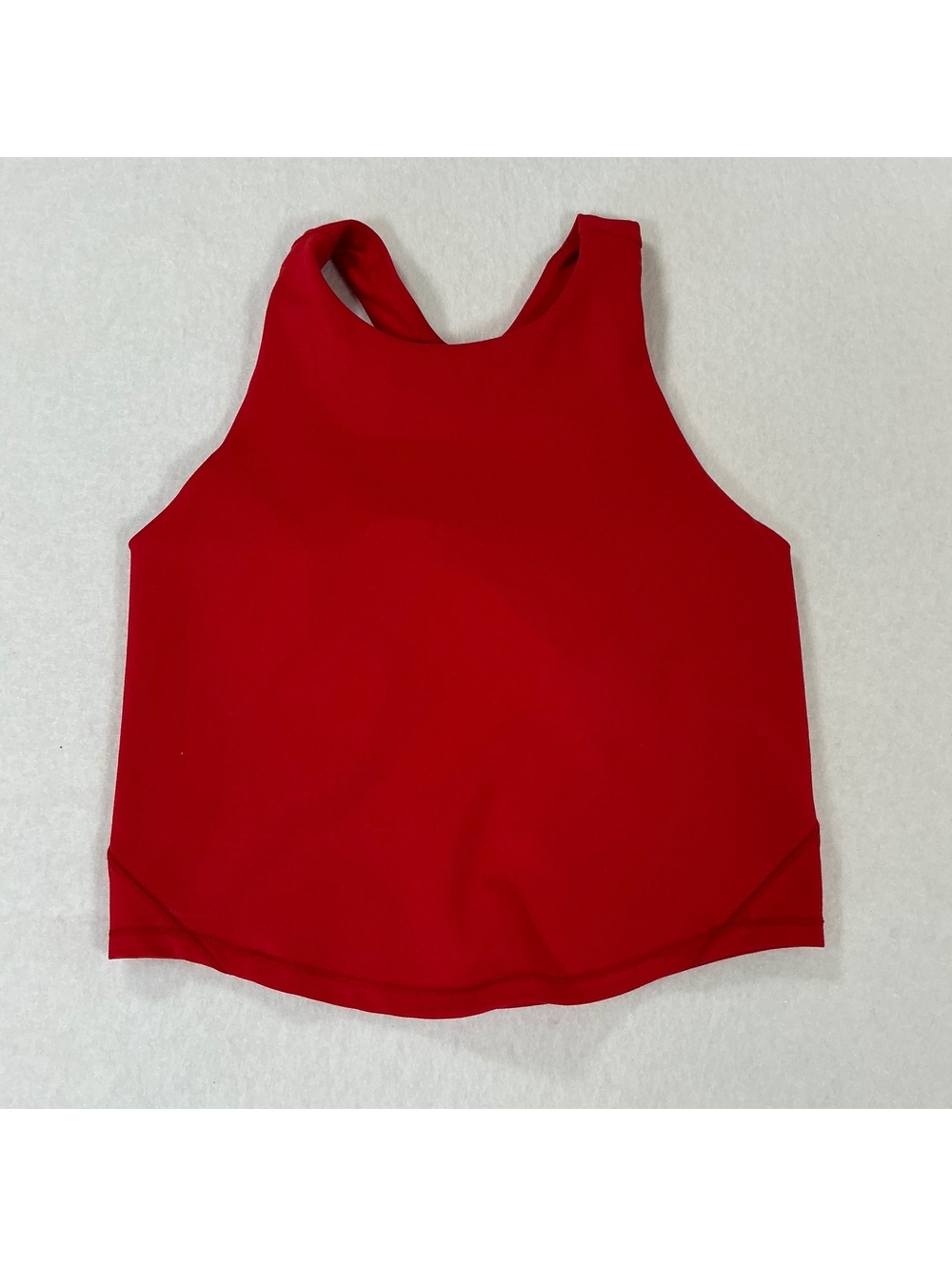 DSG Women’s Medium Red High Neck Racerback Longline Sports Bra Crop Tank M 10-12